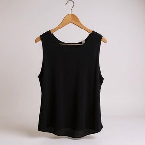LOFT Black Sleeveless Tank Top